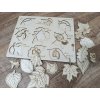 Dřevěné naučné puzzle (různé druhy)
