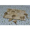 Dřevěné naučné puzzle (různé druhy)