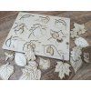 Listy a plody - puzzle, vkládačka