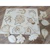 Listy a plody - puzzle, vkládačka