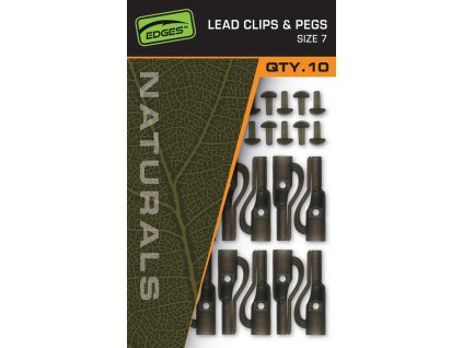 Fox závěsky EDGES™ Naturals Lead Clips & Pegs - Size 7 (Varianta vel. 7)