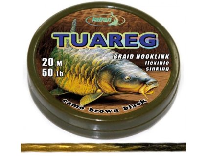 Katran Měkká návazcová šňůrka Braided hook links TUAREG 20m (Velikost 15 lb)