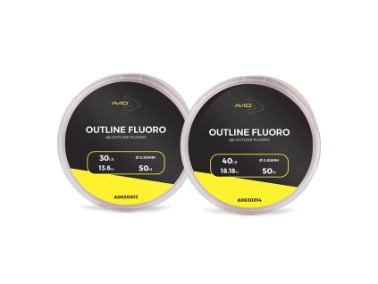 Avid fluorokarbon Outline Fluoro 50M- 30Lb/13.6Kg- .50Mm (Varianta 30Lb/13.6Kg- .50Mm)