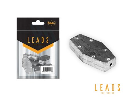 Delphin olovo šestihran s otvorem / 5ks (Gramáž 10g)