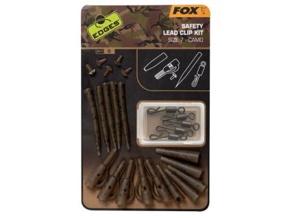 Fox montážní sada EDGES™ Camo Safety Lead Clip Kit (Size 7) (Varianta Size 7 x5)