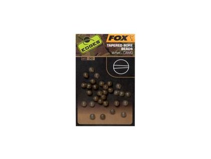 Fox korálky EDGES™ Camo Tapered Bore Bead - 4mm (Varianta 4 mm)