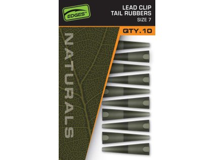 Fox převleky EDGES™ Naturals Lead Clip Tail Rubbers - Size 7 (Varianta Naturals Size 7 Lead Clips Tail Rubbers)