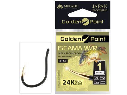 Mikado háčekk - GOLDEN POINT - ISEAMA W/R  GB - 10 ks (Varianta HÁČEK - GOLDEN POINT - ISEAMA W/R VEL. 1 GB - 8 ks)