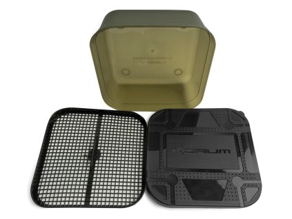 55717 korum miska se sitem maggot tub and riddle 1 2 l
