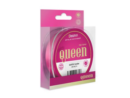 Delphin vlasec QUEEN Feeder / růžový-300m (Průměr 0,18 mm)