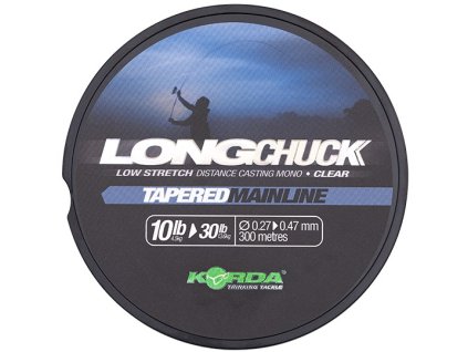 Korda ujímaný vlasec LongChuck Tapered Mainline Clear 300 m (Příchutě 0,27-0,47mm/10-30lb)