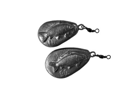 Silluro Olovo ploché s obratlíkem kapr (Gramáž 60 g)