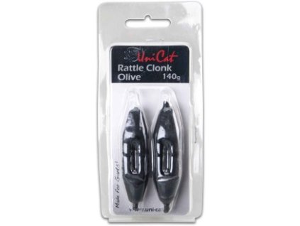 Uni Cat olovo Rattle Clonk Olive 2ks/bal (Gramáž 60 g)
