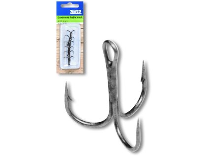 Zebco Trojháček Topic Gunsmoke (Velikost 1/0)