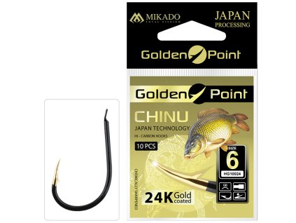Mikado háček - GOLDEN POINT - CHINU 10 ks (Varianta velikost: č. 10)