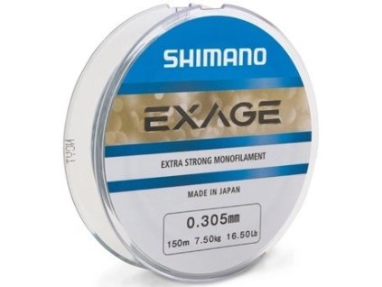 Shimano vlasec monofilní  Exage 300m (Průměr 0,205mm /3,4kg / 7,5lb)