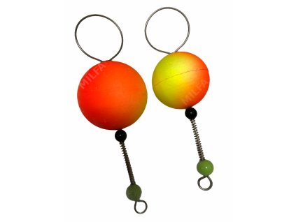 Čihátko mezi očka - dvoubarevné (žlutooranžové) (Průměr 20 mm)