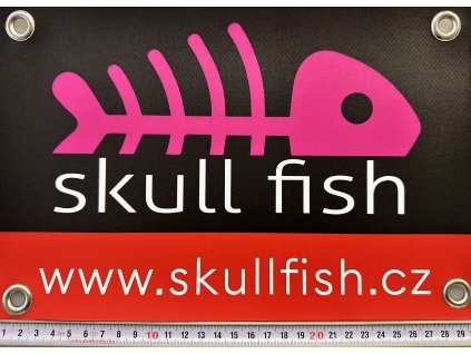 507 banner skullfish 30x20cm