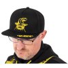 85286 black cat ksiltovka black and yellow trucker cap