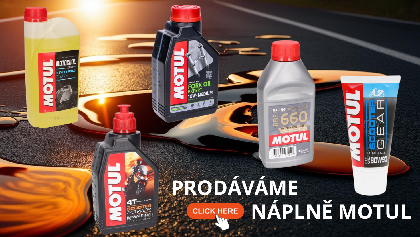 Pohyblivý carousel - oleje Motul