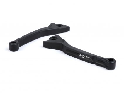 Pair of brake levers -BGM PRO Sport, short (130mm)- Vespa GT, GTL, GTS 125-300 - matt black