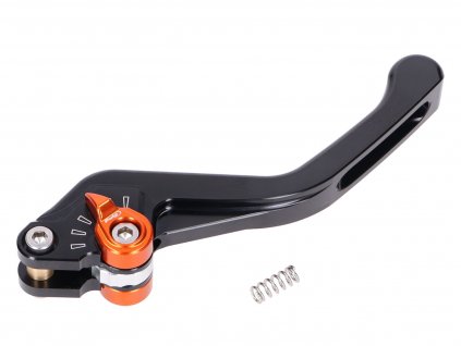 Puig 3.0 front adjustable brake lever, short - black orange