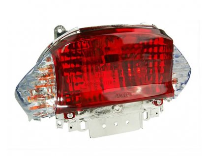 tail light assy - white turn signal lens - E-marked for Baotian BT49QT-9