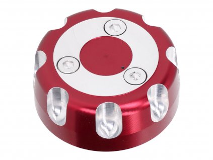 fuel tank cap aluminum red anodized for Aprilia RX 50, SX 50, Derbi Senda R, Senda SM, Gilera SMT 50, RCR 50