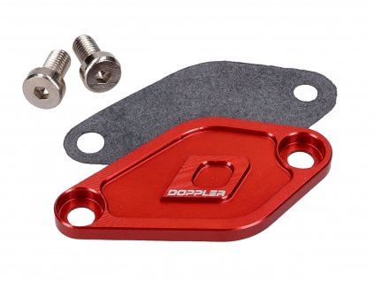 oil pump cover Doppler red for Minarelli AM6, Derbi EBE, EBS, D50B