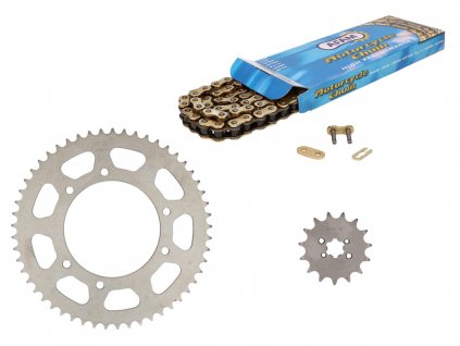 chain kit AFAM 15/53 teeth (Switzerland) for Aprilia RX50, SX50, Gilera RCR, SMT 06-10