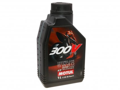 Motul engine oil 4-stroke 4T 5W40 300V Factory Line Road Racing 1 Liter