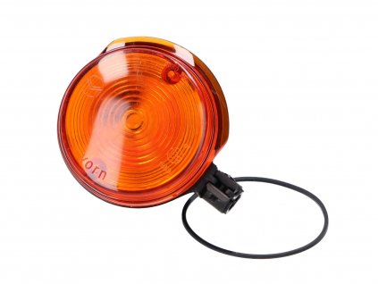 indicator light assy front 80mm orange w/ black cap for Simson S50, S51, S70, SR50, SR80