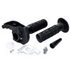 throttle grip set Domino short stroke aluminum black 48mm stroke 2°/mm - universal