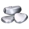 fuel tank and side cover set silver metallic for Simson S50, S51, S70