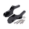 pillion footpeg adapter set aluminum CNC matt black for Vespa GT, GTS, GTV