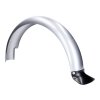 rear fender / mudguard silver powder-coated incl. mudflap for Simson S50, S51, S70