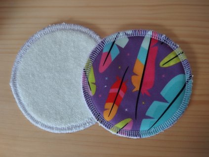 Abeli Látkové kojící vložky do podprsenky MALÉ, Peříčka 1 pár, PUL