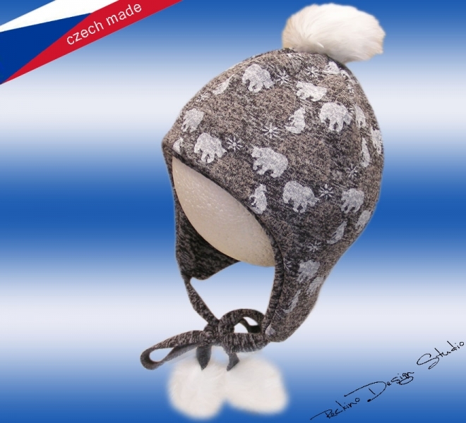 Rockino Zimní čepice 1963 barva šedá Velikost: 50