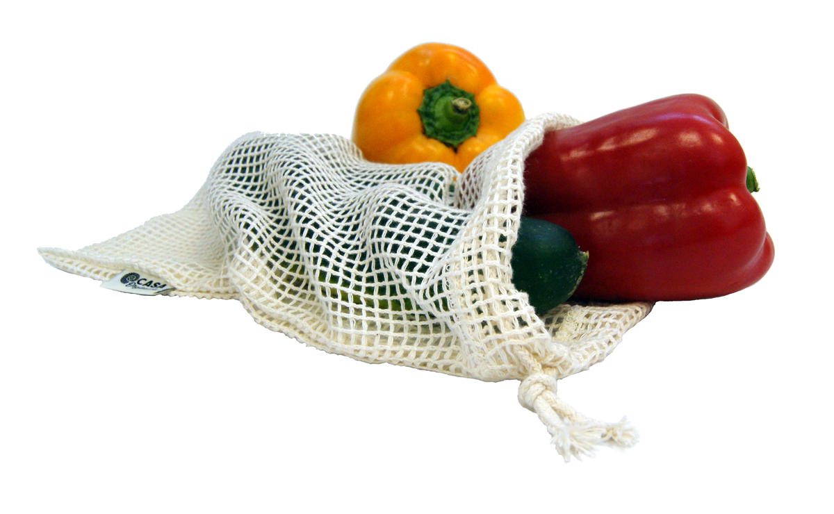 Tierra Verde Síťový sáček z biobavlny na ovoce a zeleninu – malý (30 × 20 cm) - bezobal
