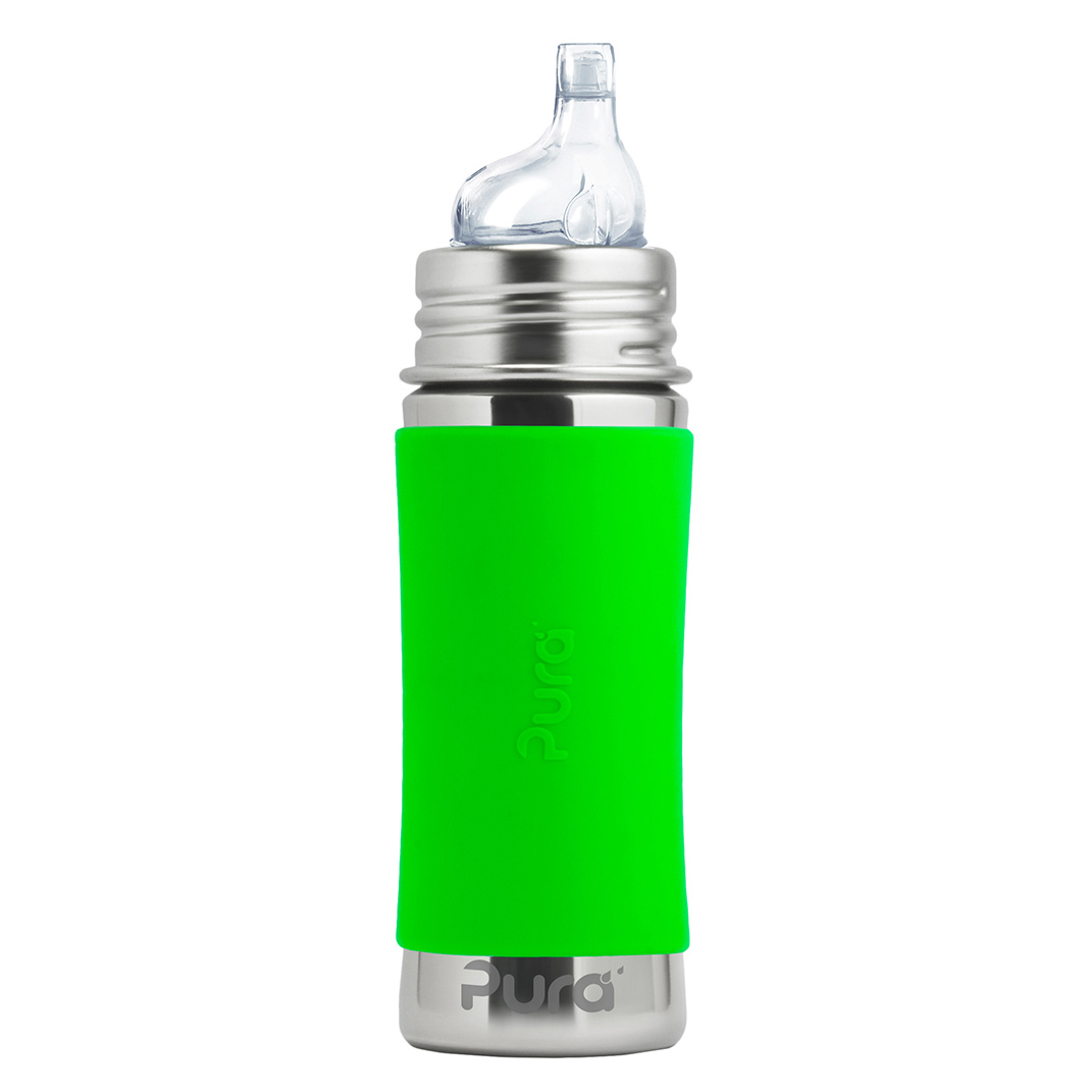 Pura® nerezová láhev s náustkem 325ml Barva: Zelená