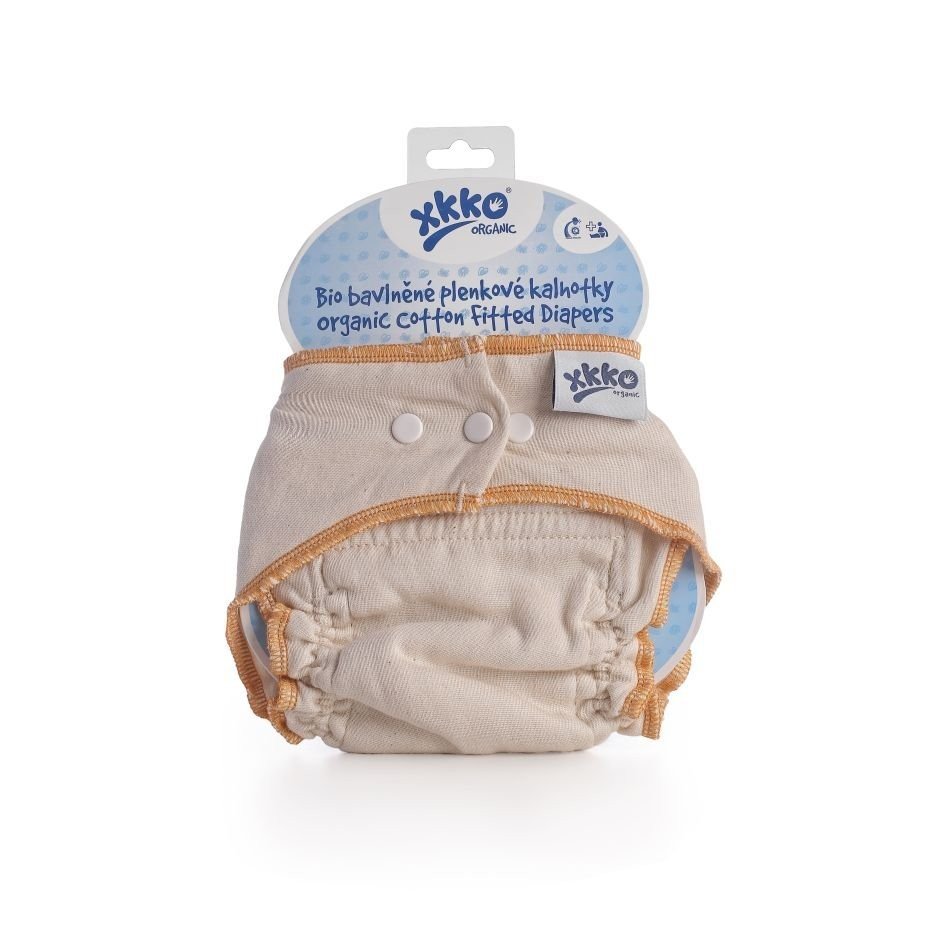 Kikko (Xkko) Plenkové kalhotky Organic - Natural Velikost: S 4-6,5kg