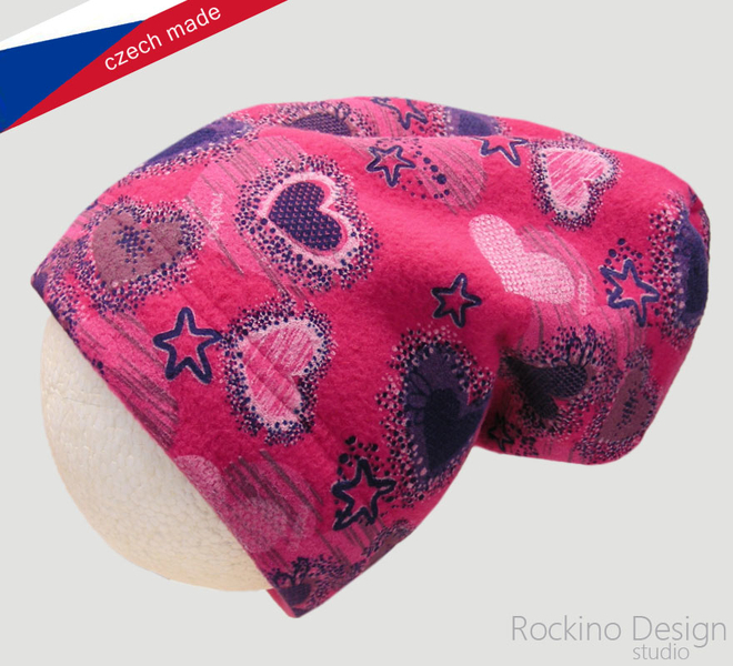 Rockino čepice zimní 1150 - růžová Velikost: 50