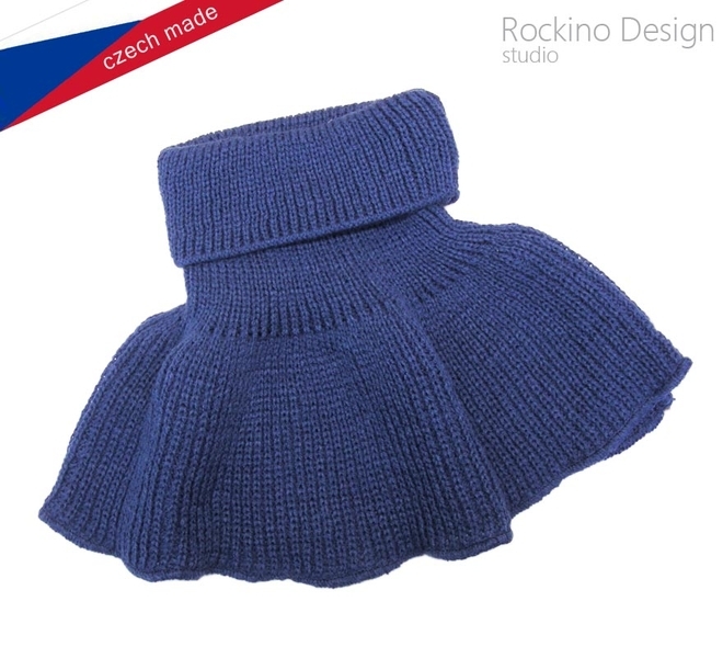Rockino nákrčník pletený 4090 Barva: tm. modrá