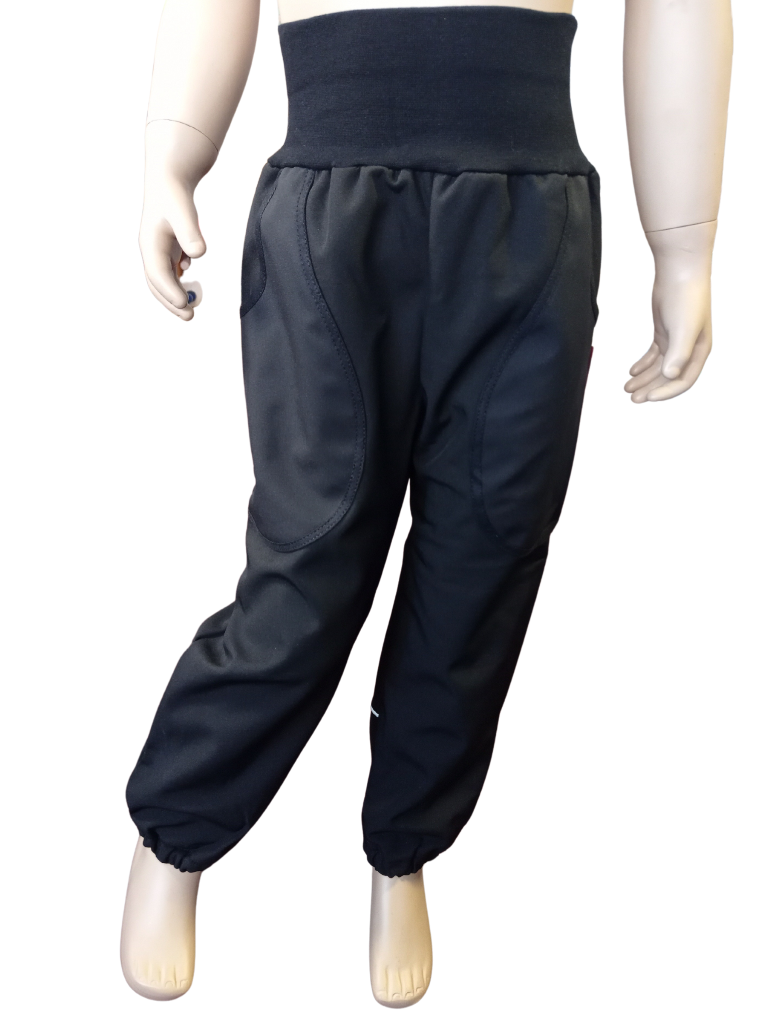 Abeli Softshellové kalhoty s flísem černé Velikost: 116