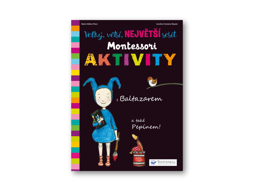 Knížka Velký, větší, NEJVĚTŠÍ sešit Montessori aktivity