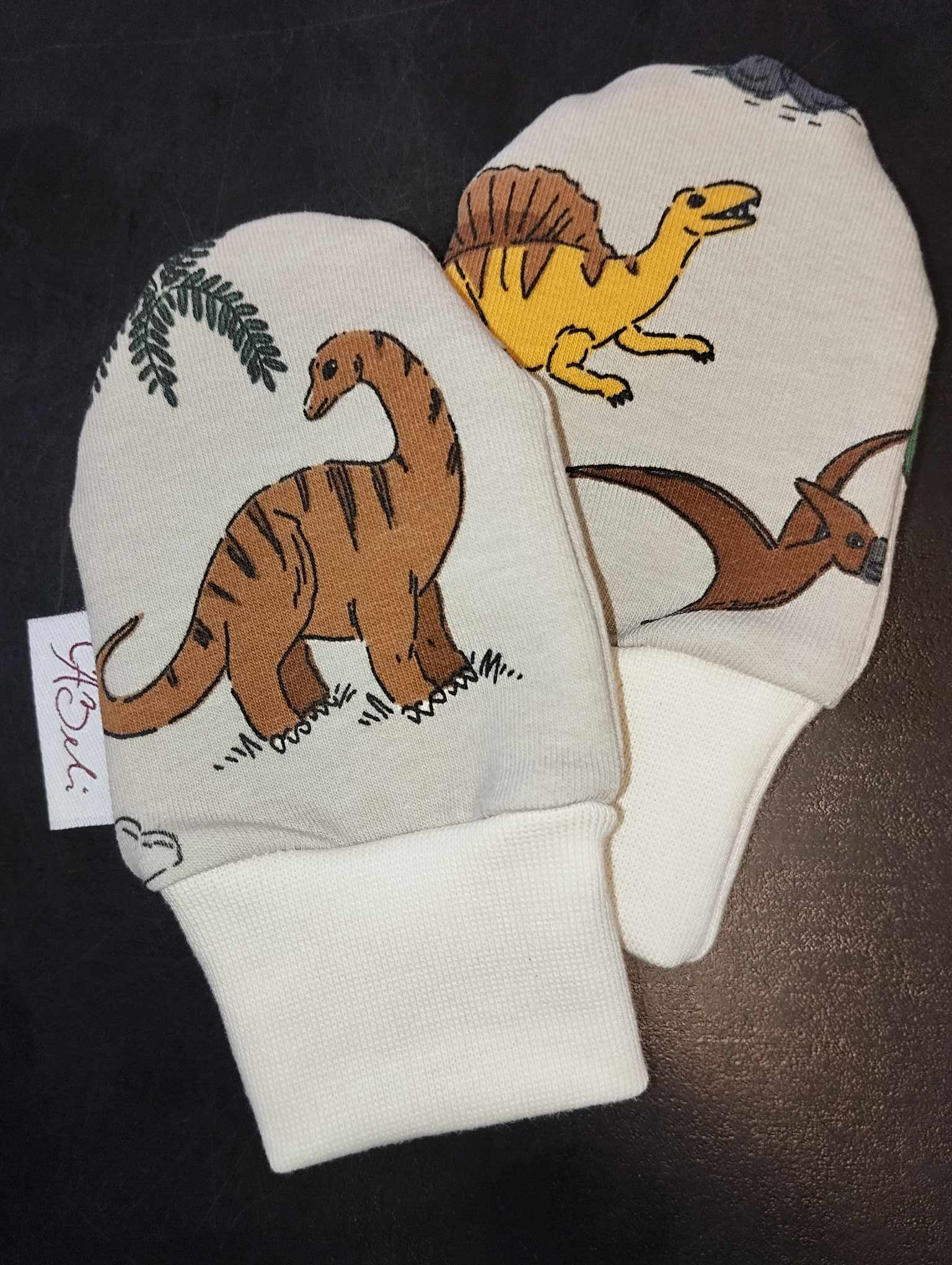 Abeli kojenecké rukavice 1 pár Barva: Dino béžový