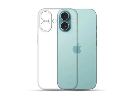 Odolný silikonový obal pro Apple iPhone 16 průhledný
