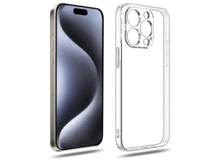 Průhledný odolný obal Apple iPhone 15 Pro kamery