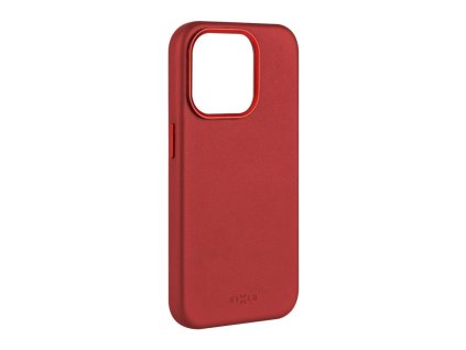 FIXED MagLeather kožený kryt s MagSafe Apple iPhone 15 Plus červený