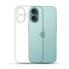 Odolný silikonový obal pro Apple iPhone 16 průhledný